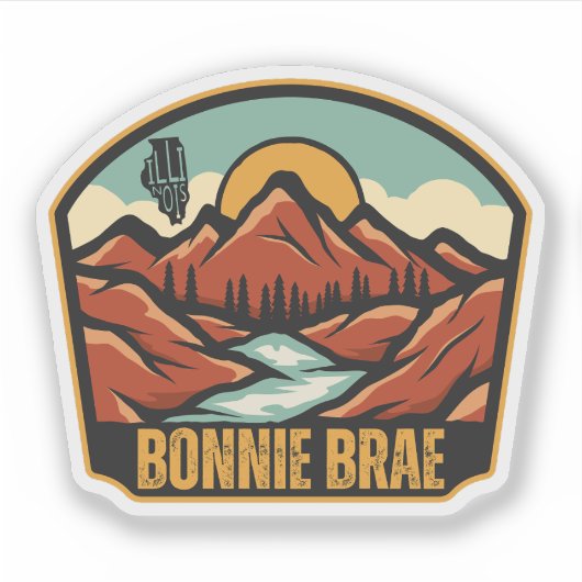 Bonnie Brae, Illinois  Sticker (Voorkant)