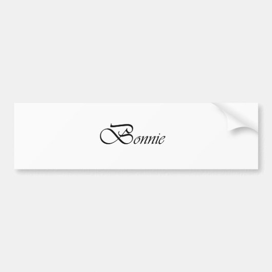 Bonnie Bumpersticker (Voorkant)