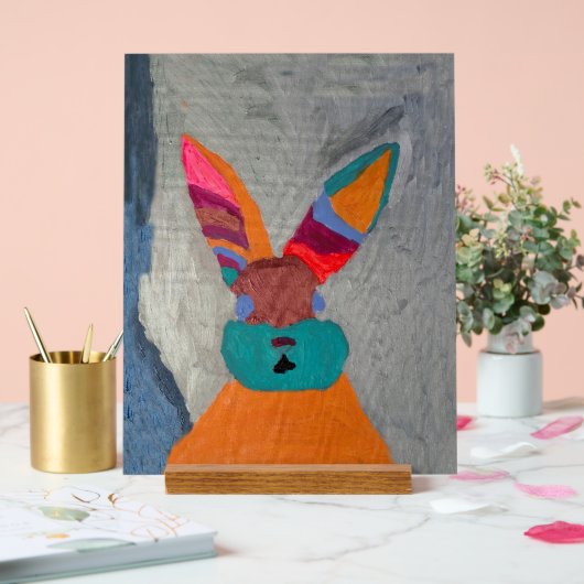 Bonnie Bunnie Acryl Print - Creatief getekend Acryl Bord (Huwelijk)