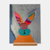 Bonnie Bunnie Acryl Print - Creatief getekend Bord (Voorkant)