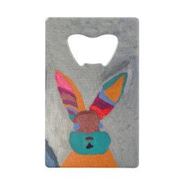 Bonnie Bunnie Bottle Opener - Creatief getekend Creditkaart Flessenopener
