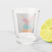Bonnie Bunnie Shot Glass - Creatief getekend Shot Glas (Achterkant)