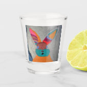 Bonnie Bunnie Shot Glass - Creatief getekend Shot Glas (Voorkant)