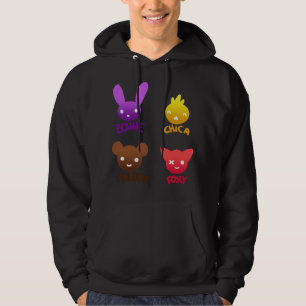 Bonnie, Chica, Foxy en Freddy Hoodie