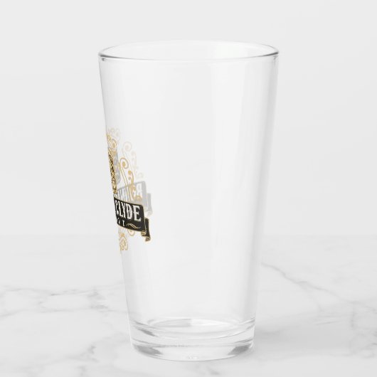 Bonnie & Clyde Hideout: Bierglas Glas (Links)