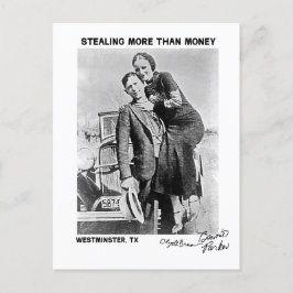 Bonnie & Clyde in Westminster (Texas) Briefkaart