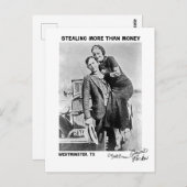 Bonnie & Clyde in Westminster (Texas) Briefkaart (Voorkant / Achterkant)