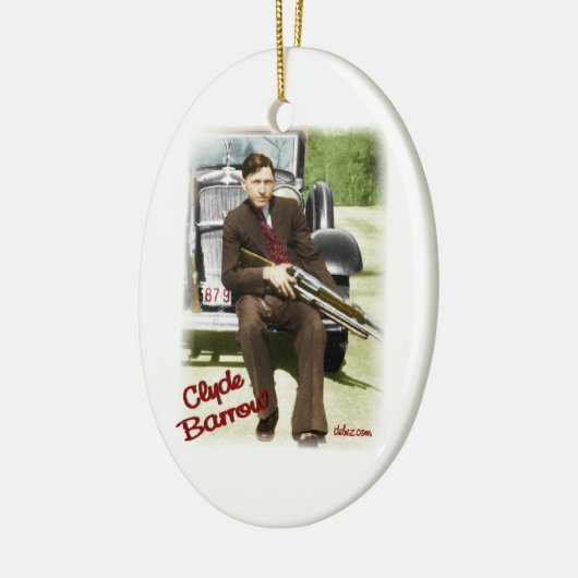 Bonnie & Clyde Keramisch Ornament (Links)