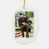 Bonnie & Clyde Keramisch Ornament (Voorkant)