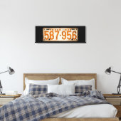Bonnie & Clyde License Plate Canvas Afdruk (Insitu (Slaapkamer))