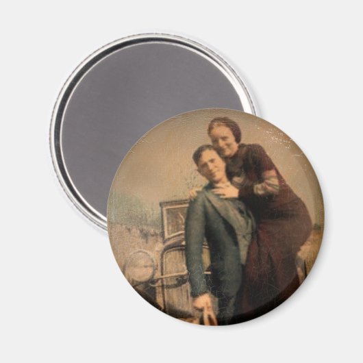 Bonnie & Clyde Magneet (Voorkant / Achterkant)