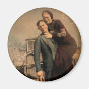 Bonnie & Clyde Magneet