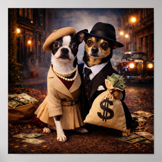 "Bonnie & Clyde" Poster (Voorkant)