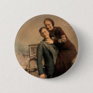 Bonnie & Clyde Ronde Button 5,7 Cm