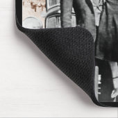 Bonnie & clyde (sepia) op zwart, Army_Heritage_.. Muismat (Hoek)