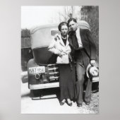 BONNIE & CLYDE - TEXAS OUTLAWS 1933 POSTER (Voorkant)