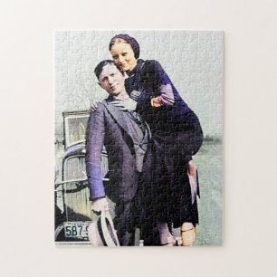 Bonnie & Clyde The Barrow Gang Kleur Redux Legpuzzel