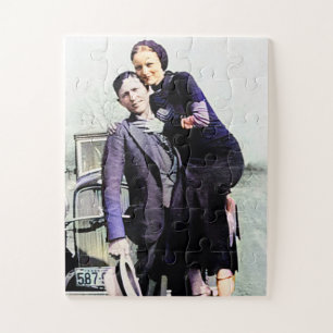 Bonnie & Clyde The Barrow Gang Kleur Redux Legpuzzel