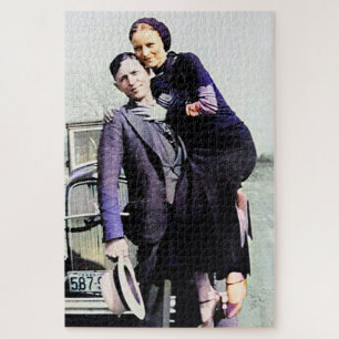 Bonnie & Clyde The Barrow Gang Kleur Redux Legpuzzel