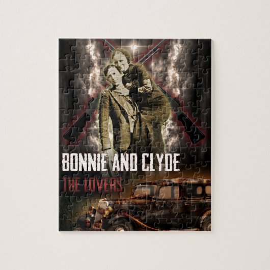 Bonnie & Clyde The Outlaw Lovers Legpuzzel (Verticaal)