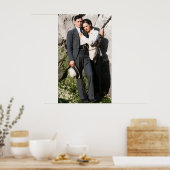Bonnie En Clyde Omhelzing 1933 Geremasterd Poster (Keuken)