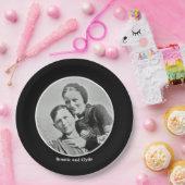 Bonnie en Clyde Papieren Bordje (Feest)