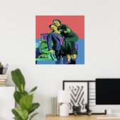 Bonnie en Clyde Pop Art Poster (Thuiskantoor)
