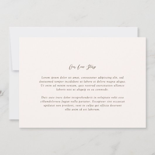 Bonnie Foto Elegant Trouwen Kaart (Achterkant)