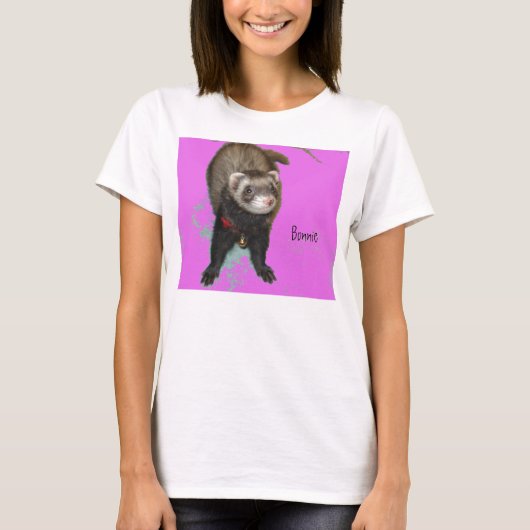 Bonnie in roze T-shirt (Voorkant)