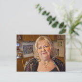 Bonnie Lubera briefkaart ontworpen door James Lube (Staand voorkant)