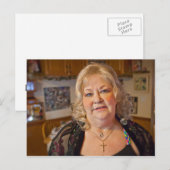 Bonnie Lubera briefkaart ontworpen door James Lube (Voorkant / Achterkant)