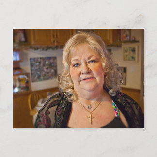 Bonnie Lubera briefkaart ontworpen door James Lube