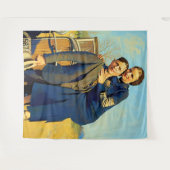 Bonnie Parker Clyde Barrow 1933 Schilderij Wandkleed (Voorkant (horizontaal))