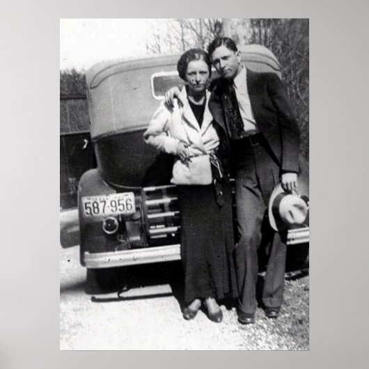 Bonnie Parker en Clyde Barrow 1933 Poster (Voorkant)