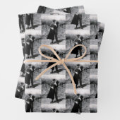 Bonnie Parker en Clyde Barrow Kissing 1933 Inpakpapier Vel (In situ)