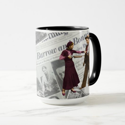 Bonnie Parker en Clyde Barrow Mok (Voorkant rechts)