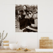Bonnie Parker Roking A Cigar 1933 Black White Poster (Keuken)