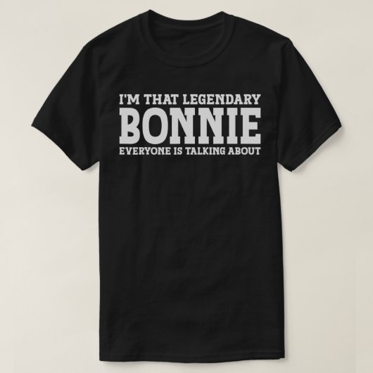 Bonnie Persoonlijke Naam Vrouwen Meisje Grappig Bo T-shirt (Design voorkant)