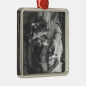 Bonnie Prince Charlie in Hiding Metalen Ornament (Rechts)