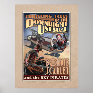 Bonnie Scarlet en het Sky Pirates-Poster (18x24 in Poster