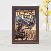 Bonnie Scarlet en het Sky Pirates Wenskaart Kaart (Gele Bloem)