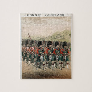 Bonnie Scotland Bagpipers Legpuzzel