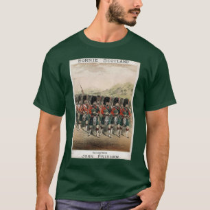 Bonnie Scotland - Bagpipers op Parade T-shirt