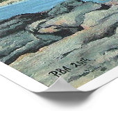 Bonnie Scotland Bass Rock North Berwick beeldende  Poster (Hoek)