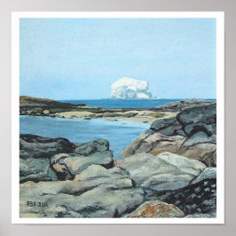Bonnie Scotland Bass Rock North Berwick beeldende Poster
