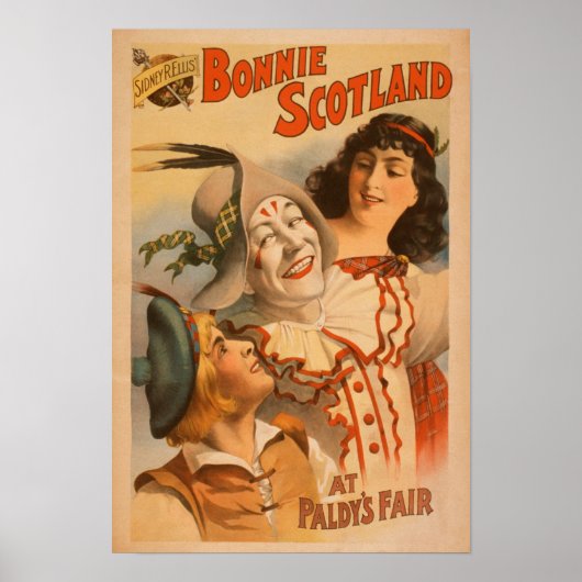 Bonnie Scotland bij de Fair Clown Theater Poster (Voorkant)