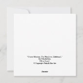 Bonnie Scotland Edinburgh Meadows beeldende kunst Feestdagenkaart (Achterkant)