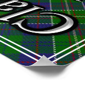 Bonnie Scotland I Adore The Clan Hunter Tartan Poster (Hoek)