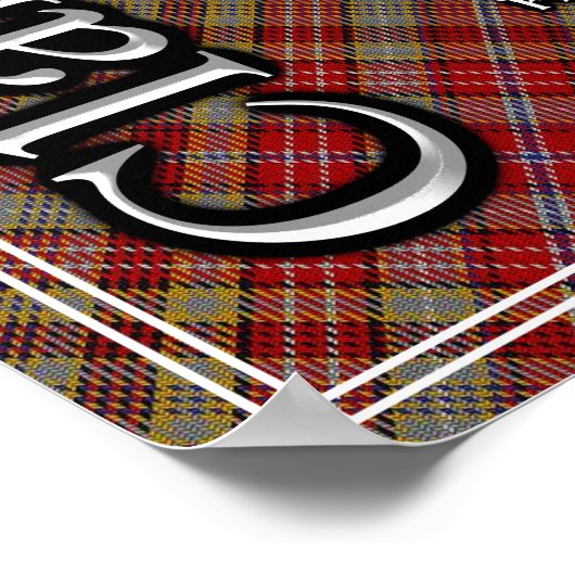 Bonnie Scotland I Adore The Clan Ogilvie Tartan Poster (Hoek)