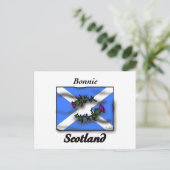 Bonnie Scotland thistle vlag Briefkaart (Staand voorkant)